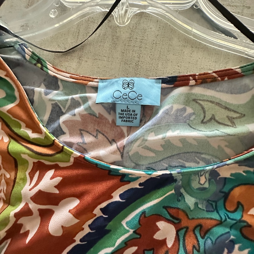 CeCe Multicolor Paisley Blouse - Picture 2 of 4